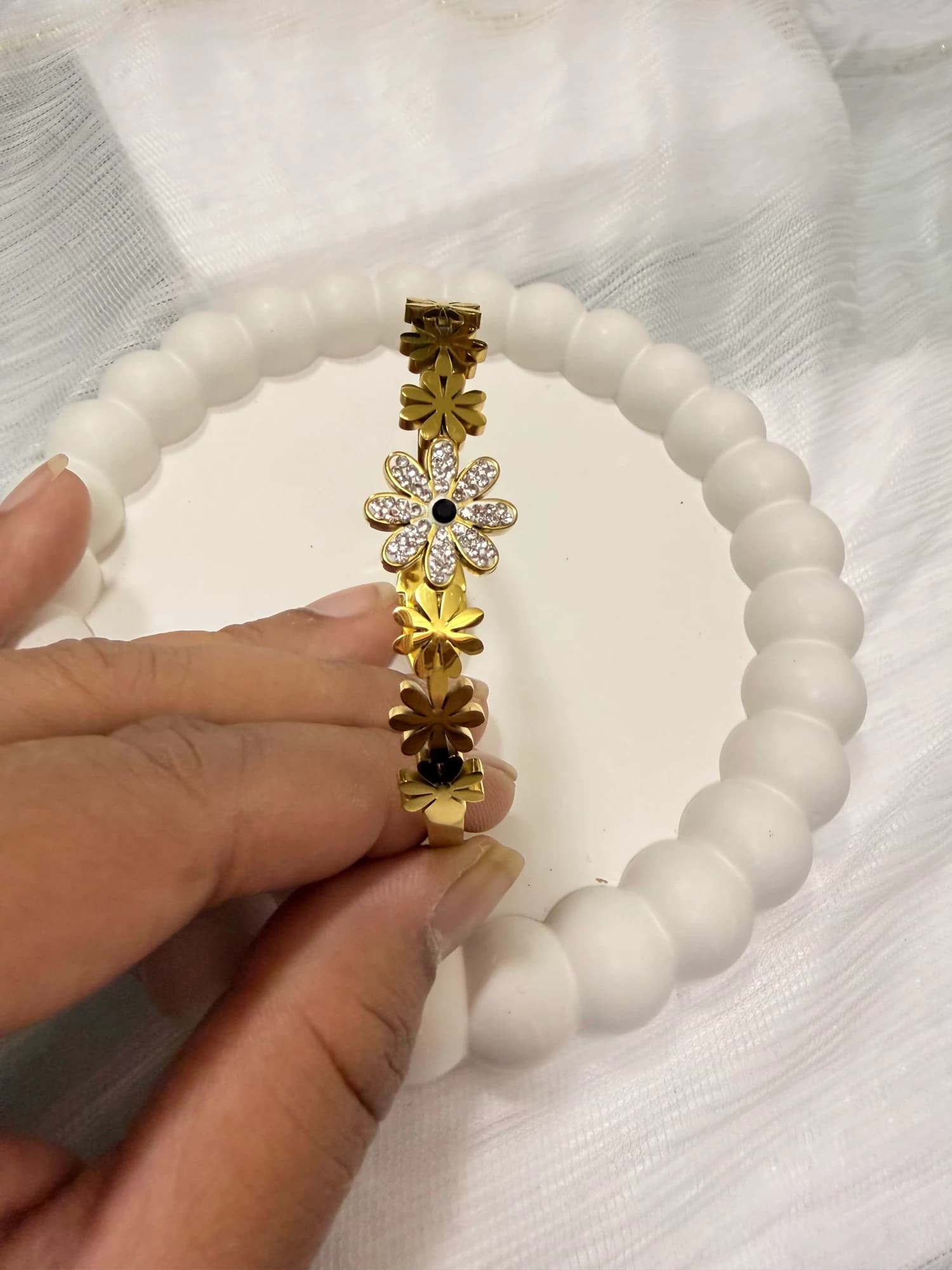 FloraKada in Bloom Bezel Bracelet, view 1 of 2