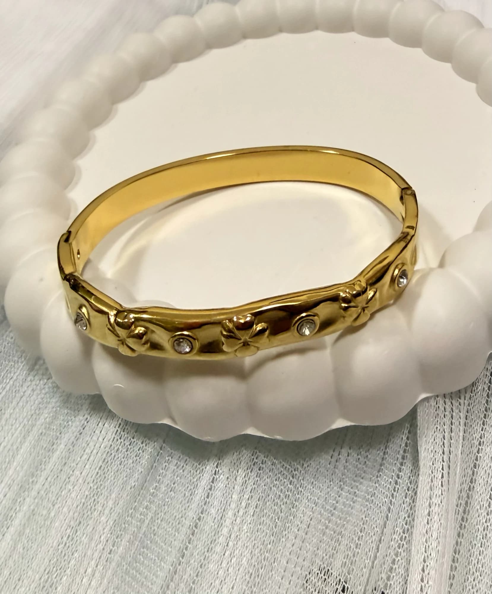 Anti-Tarnish Gold-Accent Bracelet, view 1 of 2