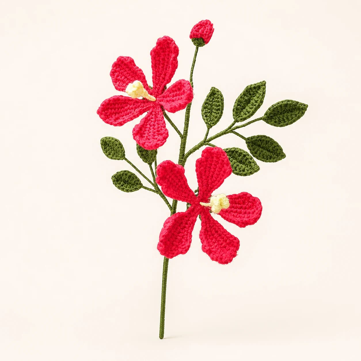 Crimson Orchid Crochet Stem, view 1 of 1
