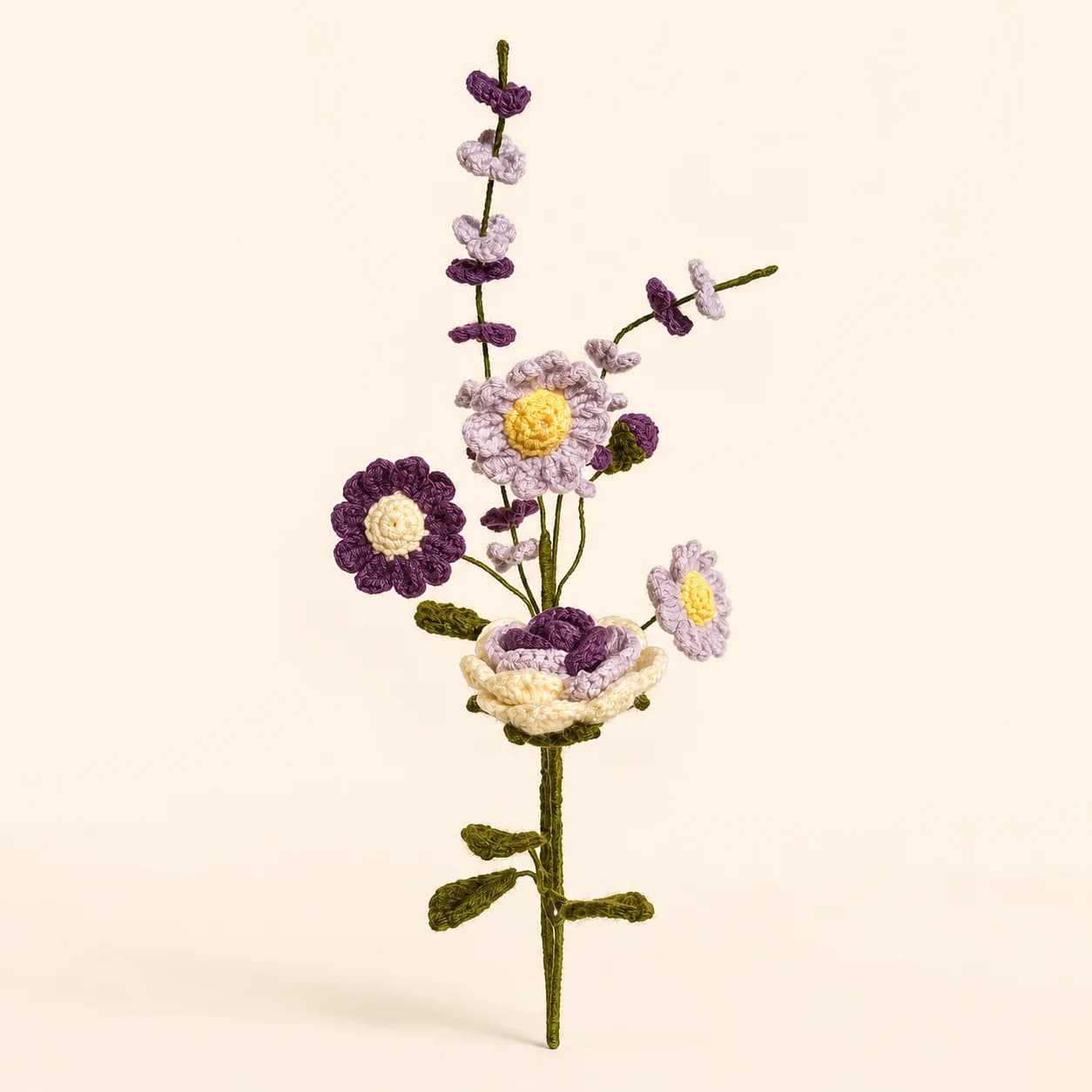 Lavender Meadow Crochet Bouquet, view 1 of 1