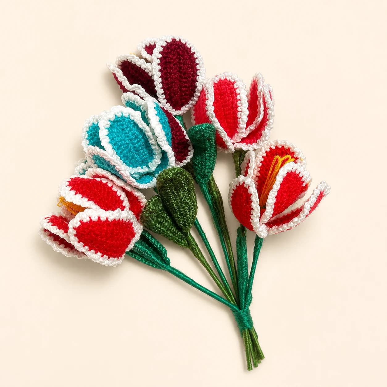 Color-Pop Crochet Tulip Stem, view 1 of 1