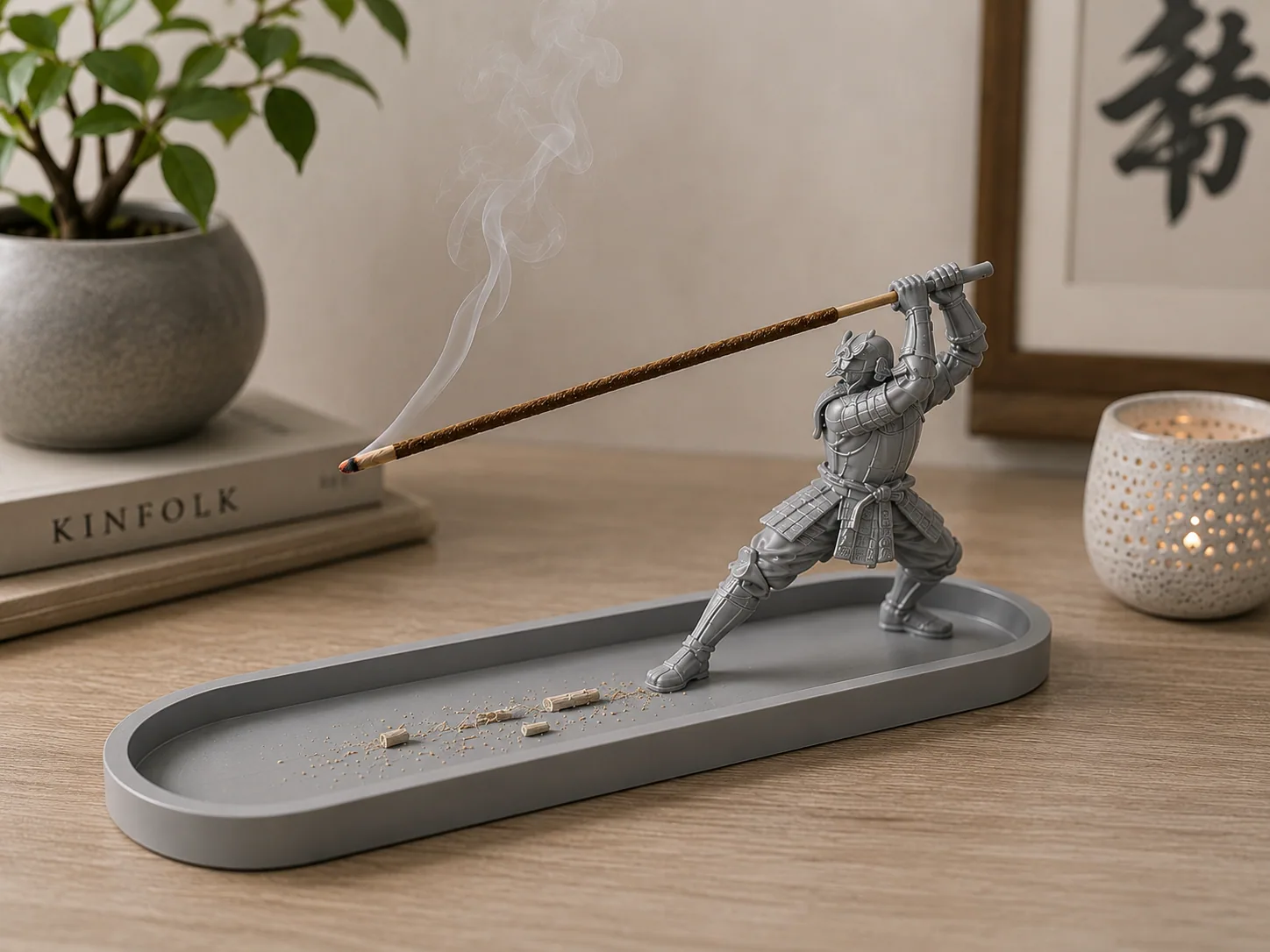 Zen Warrior Incense Stand