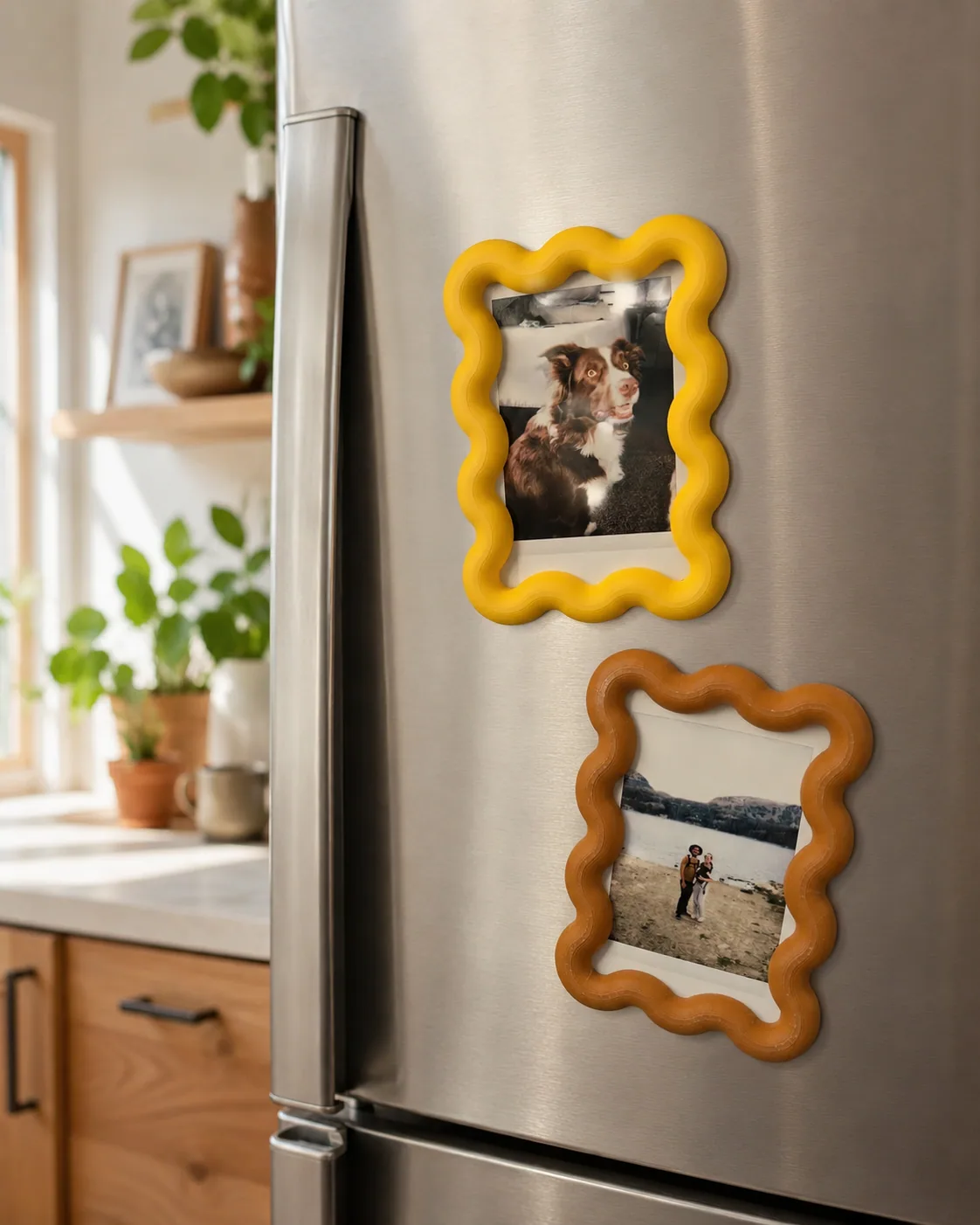 Wavy Frame Fridge Magnets(set of 3), view 1 of 3