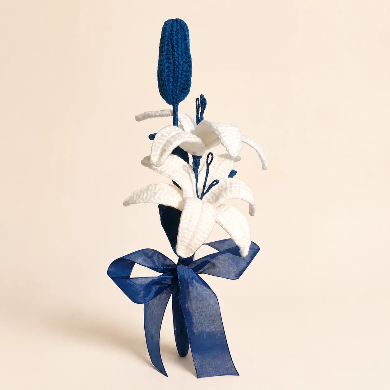 Moonlight Lily Crochet Bouquet, view 1 of 1