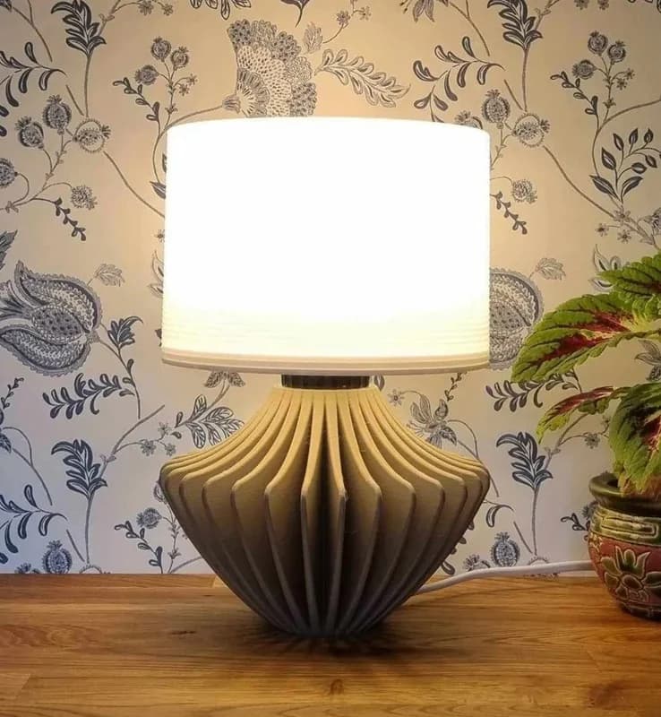 Fluted Drum Lamp