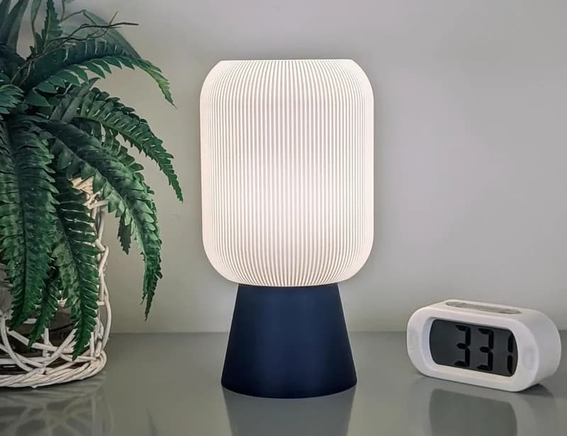 Ribbed Glow Lamp, view 1 of 4